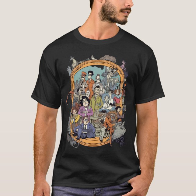 T-shirt Cadre photo de style Tim Burton avec Blake (Devant)