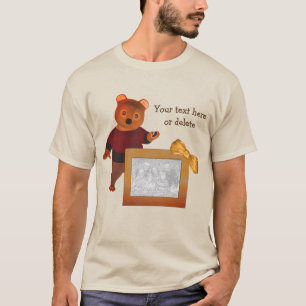 T-shirt Cadre photo personnalisé de l'ours mignon
