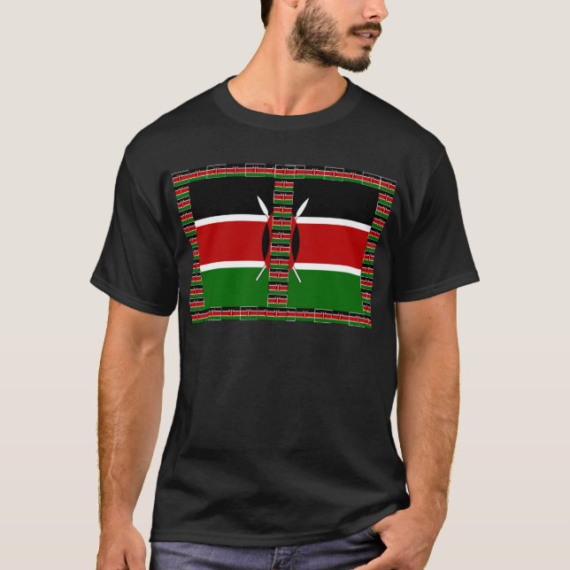 T-shirt Cadres frontaliers du Kenya Seless Flags (Devant)