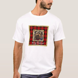 T-shirt Cadres photo personnalisés en rouge et noir