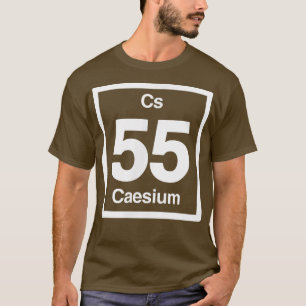 T-shirt Caesium Cs, Éléments Périodiques Du Tableau, 55e A