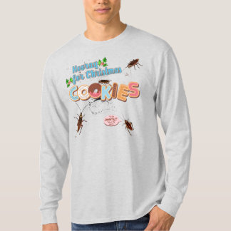 T-shirt Cafard de Noël mangeant des cookies avec un pull m