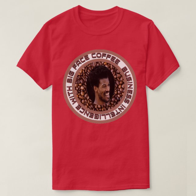 T-SHIRT CAFÉ À GRANDE FACE 2 (Design devant)