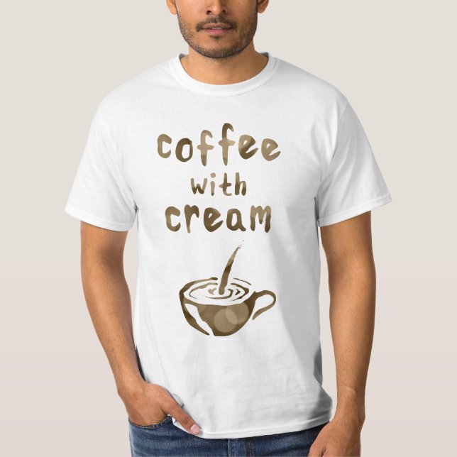 T-shirt café à la crème bokeh (Devant)