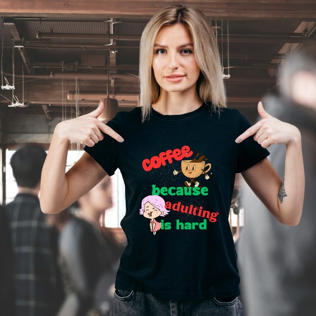 T-shirt Café & Adulte (Créateur téléchargé)