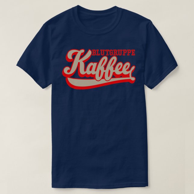 T-shirt Café aimé des amateurs de caféine 19 (Design devant)