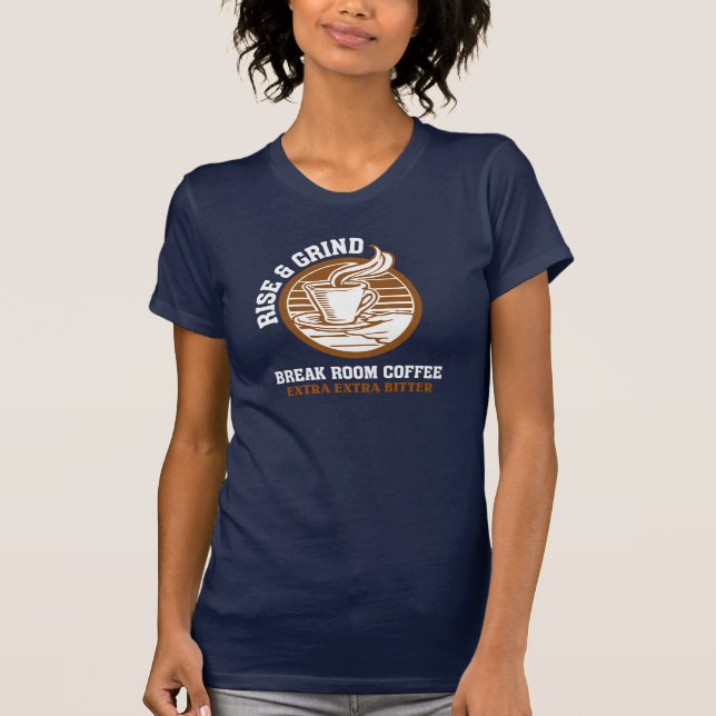 T-shirt Café amer supplémentaire pour les employés méconte (Devant)