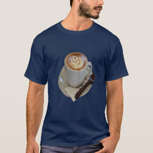 T-shirt Café Americano Avec Design Tulip Et Chocolat S