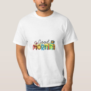 T-shirt Café Art Good Morning