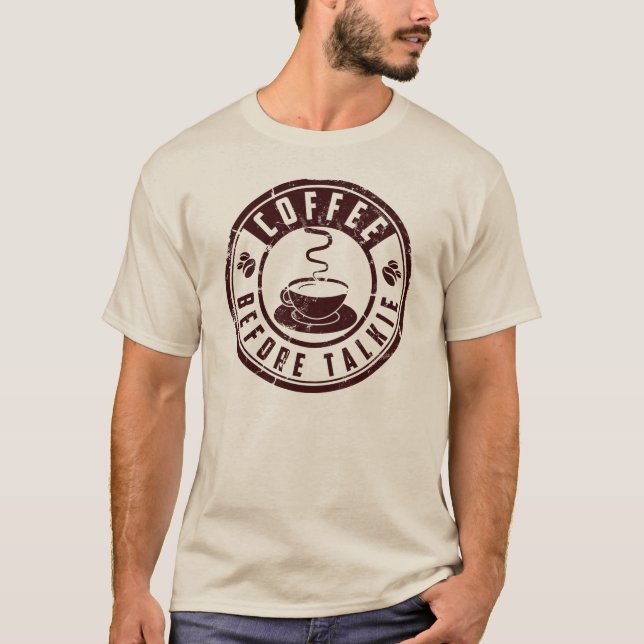 T-shirt Café avant film parlant (Devant)