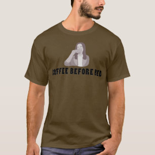 T-shirt Café avant le lit