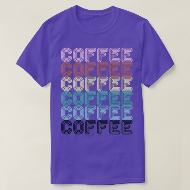 T-shirt Café Café Lettres café (Design devant)