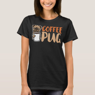 T-shirt Café Carlin Chien Est Amour, J'Aime Mon Carlin Béb