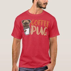 T-shirt Café Carlin Chien Est Amour, J'Aime Mon Carlin Béb