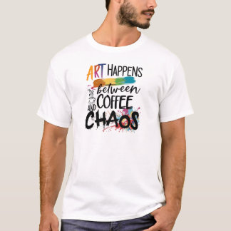T-shirt Café, chaos et créativité