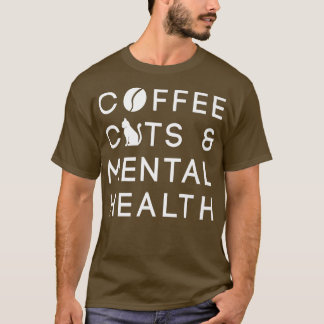 T-shirt Café Chats Et Santé Mentale Anie Sensibilisation M