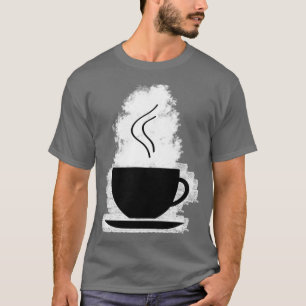 T-shirt café chaud dans une tasse de café chaud 1