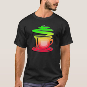 T-shirt Café chaud lisse