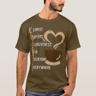 T-shirt Café Christ Offre Le Pardon À Tous Jamais