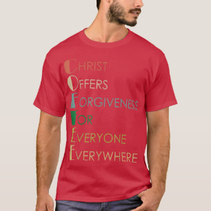 T-shirt Café Christ Offre Le Pardon À Tous Jamais