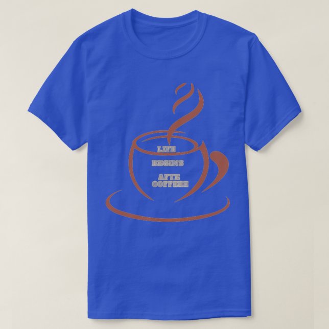 T-shirt Café classique (Design devant)