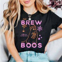 Café Cold Brew Et Fantômes Mignons D'Halloween