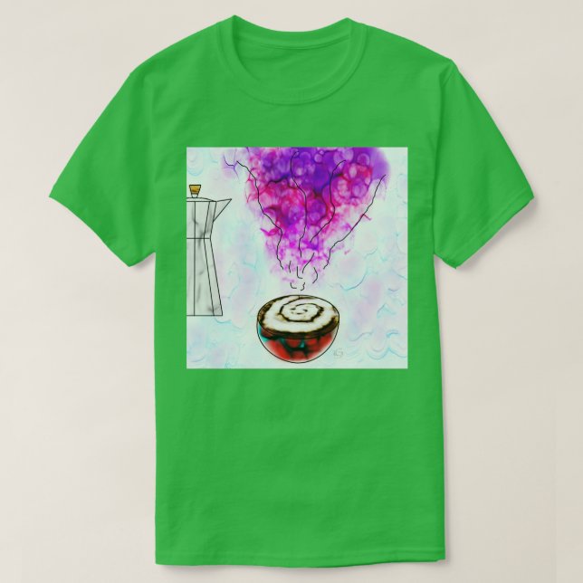 T-shirt Café coloré (Design devant)