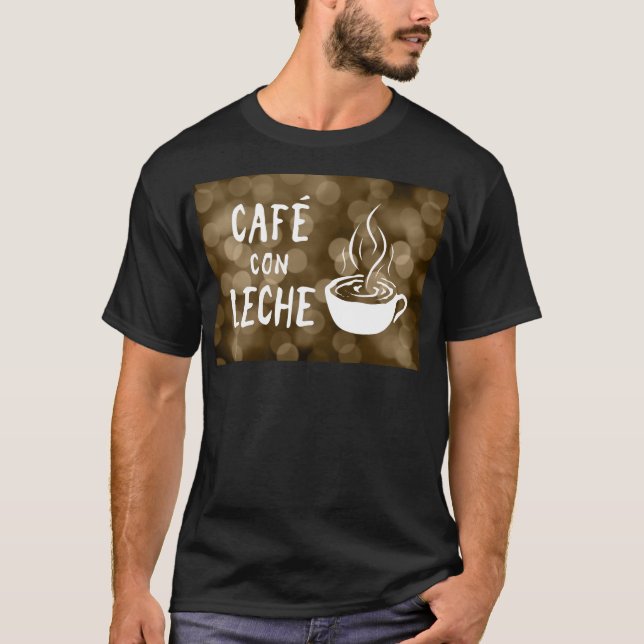 T-shirt café con leche bokeh (Devant)