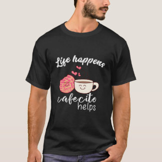 T-shirt Cafe Conchas Spanish Pun Coffee