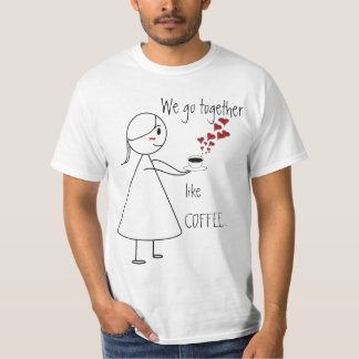T-shirt Café de CHEMISE de COUPLES et butées toriques -
