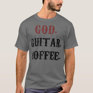 T-shirt Café de guitare de Dieu