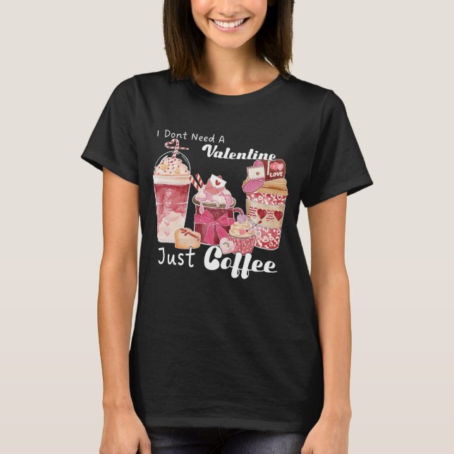 T-shirt Café de la Saint Valentin amusant (Devant)