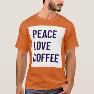 T-shirt café de l'amour de paix