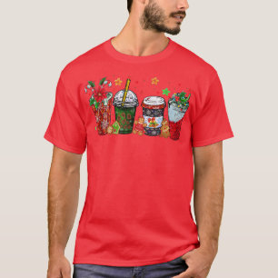 T-shirt Café de Noël, Snowmen Peppermint Rouge Iced Swee