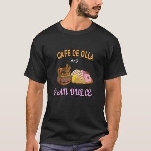 T-shirt Café de Olla et Pan Dulce Cafecito Mexican Concha
