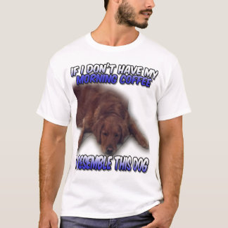 T-shirt café du matin du chien