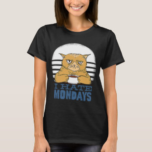T-shirt Café du matin Groupe du matin Je déteste le lundi 