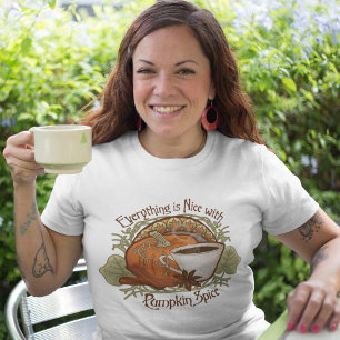 T-shirt Café épice citrouille