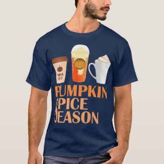T-shirt Café épice citrouille Latte Automne Saison Automne