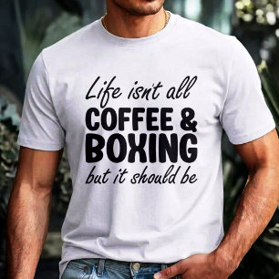 T-shirt Café et Boxe