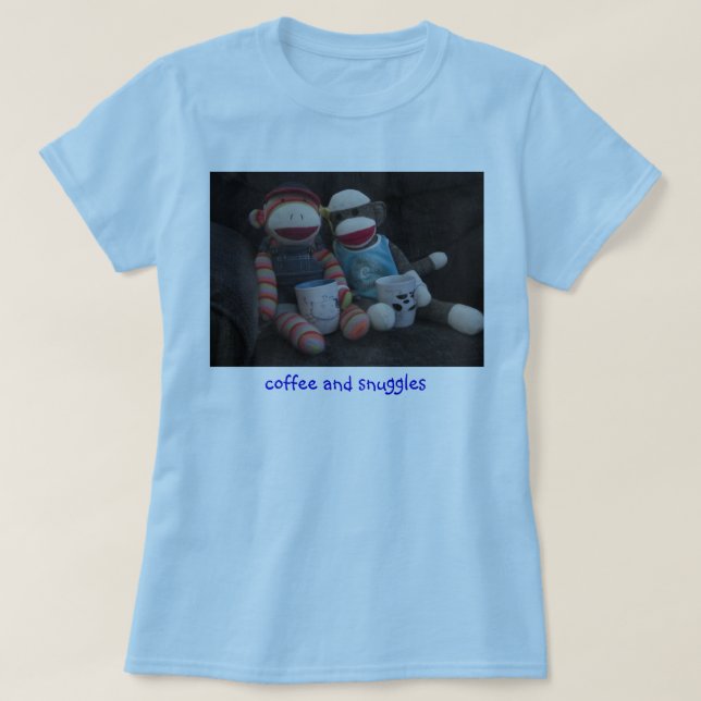 T-shirt Café et câlins (Design devant)