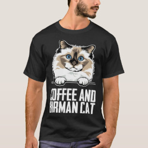 T-shirt Café et chat birman