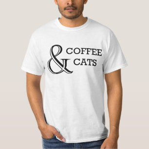 T-shirt Café et chats