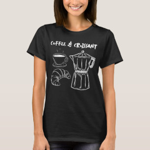T-shirt Café et Croissant