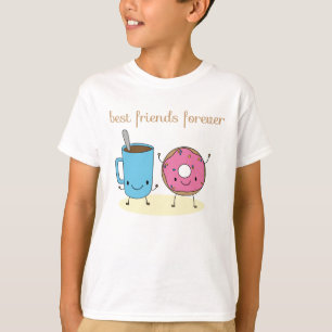 T-shirt Café et Donut meilleur ami