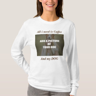 T-shirt Café et mon Oreiller de chien
