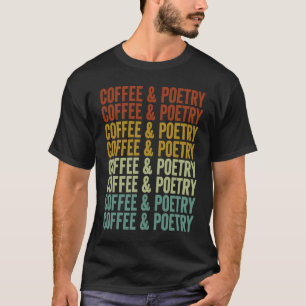 T-shirt Café et poésie Écrivain poète café poète