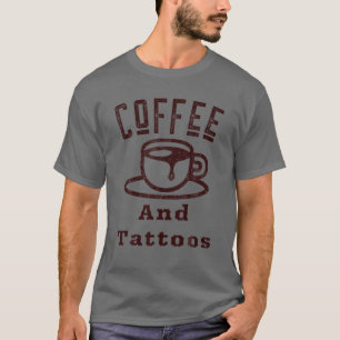 T-shirt Café Et Tatouages Drôle Tatouages