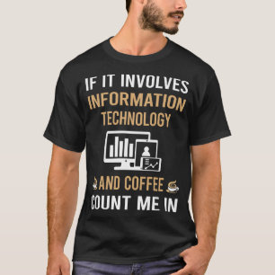 T-shirt Café Et Technologies De L'Information
