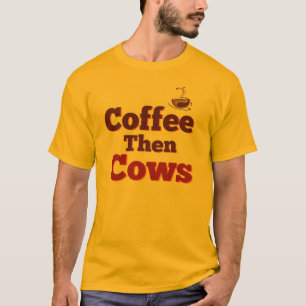 T-shirt Café et vaches